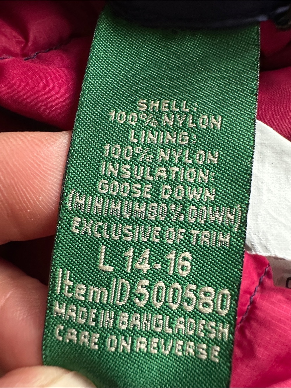 LL Bean down puff jacket - Picture 5 of 9